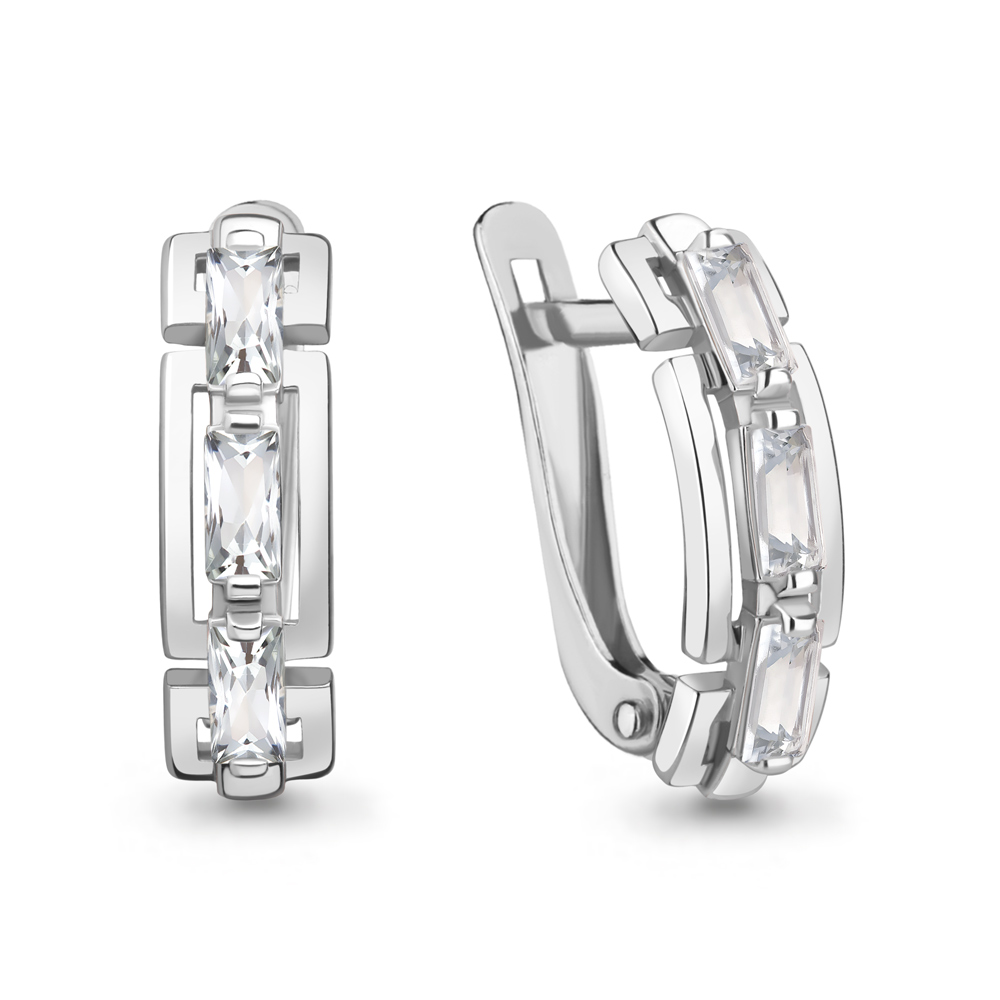 

Серьги из серебра с фианитом Aquamarine Aquamarine 49139_925_р, 49139_925_р