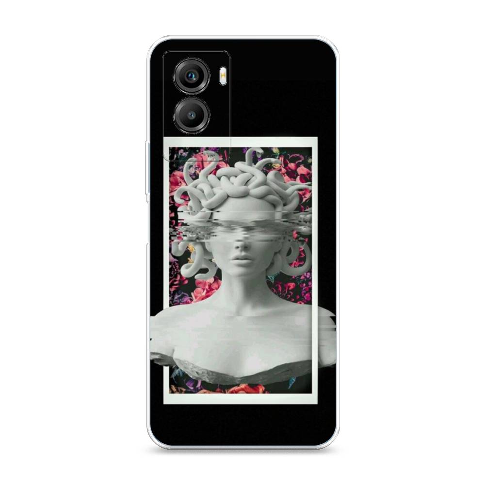 

Чехол на Vivo Y55s 5G "Web Punk Медуза Горгона", Черный;серый, 266150-6