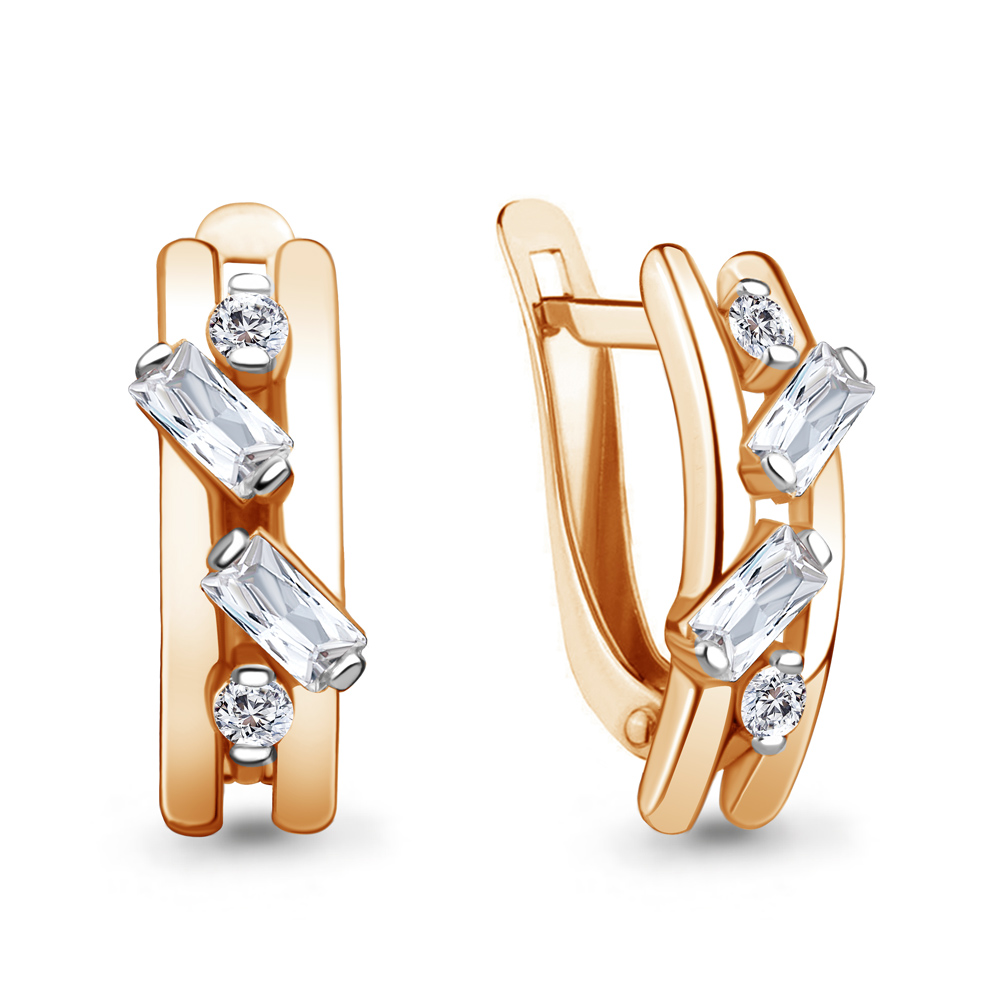 

Серьги из серебра с фианитом Aquamarine Aquamarine 49137А_925_з, 49137А_925_з