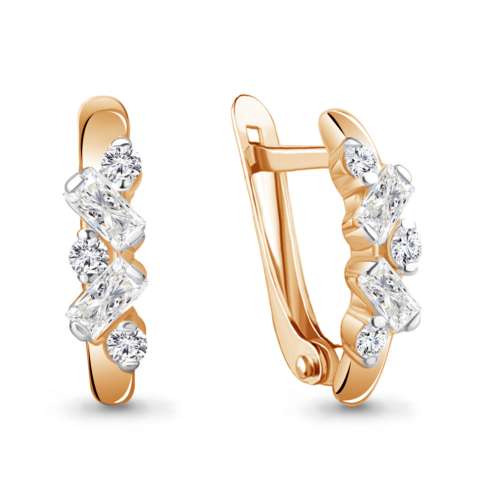 

Серьги из серебра с фианитом Aquamarine Aquamarine 49135А_925_з, 49135А_925_з