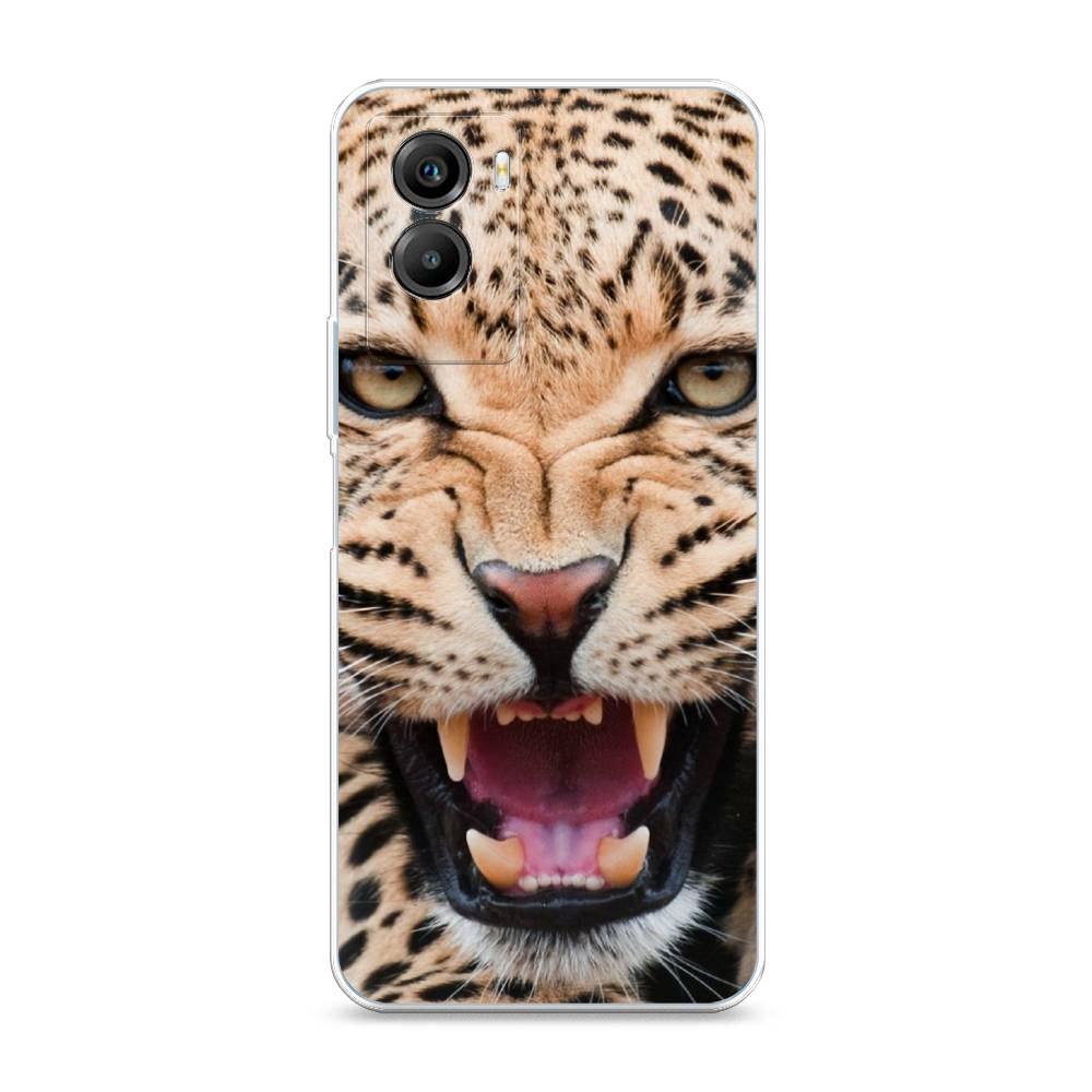 

Чехол на Vivo Y55s 5G "Леопард 3d", Бежевый;черный, 266150-6