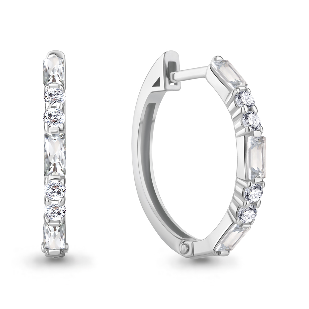 

Серьги из серебра с фианитом Aquamarine Aquamarine 49133А_925_р, 49133А_925_р