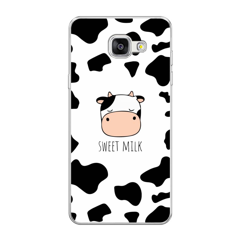 

Чехол на Samsung Galaxy A5 2016 "Sweet milk", Розовый;белый;черный, 20550-1
