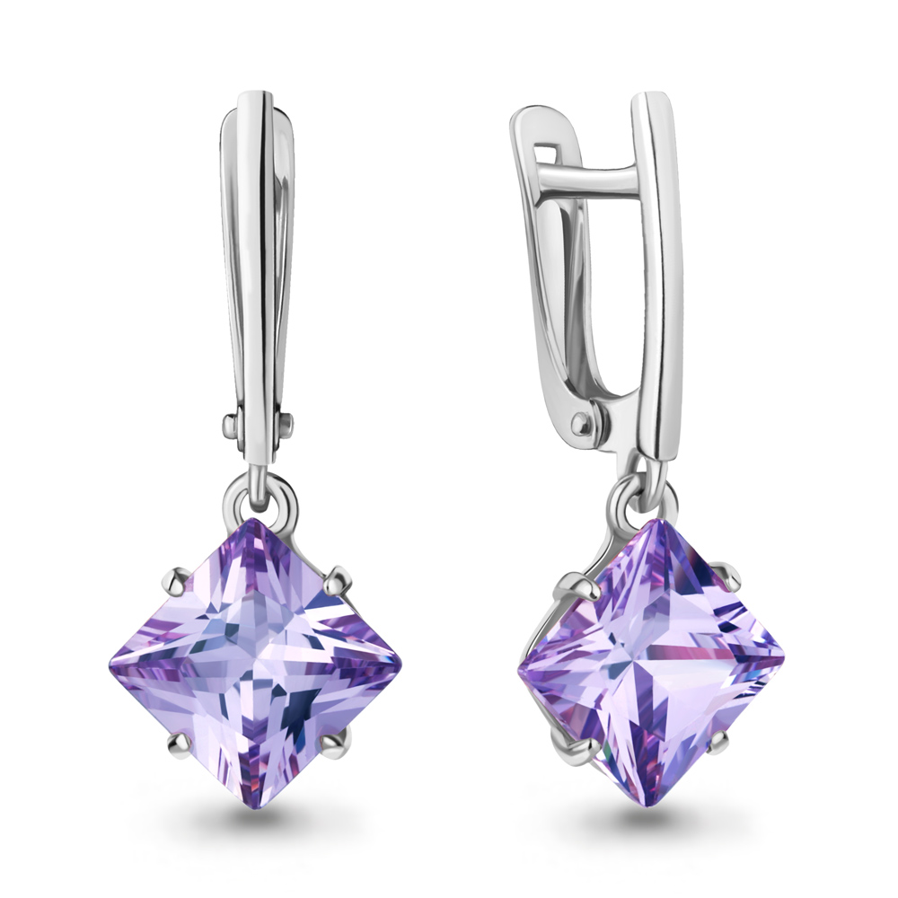 

Серьги из серебра со стеклом Aquamarine Aquamarine 49127С_925_р, 49127С_925_р