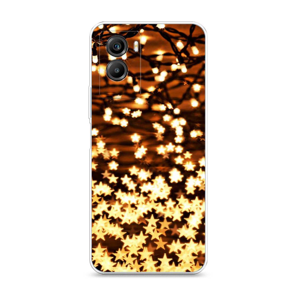 

Чехол на Vivo Y55s 5G "Новогодняя гирлянда", Золотистый, 266150-5