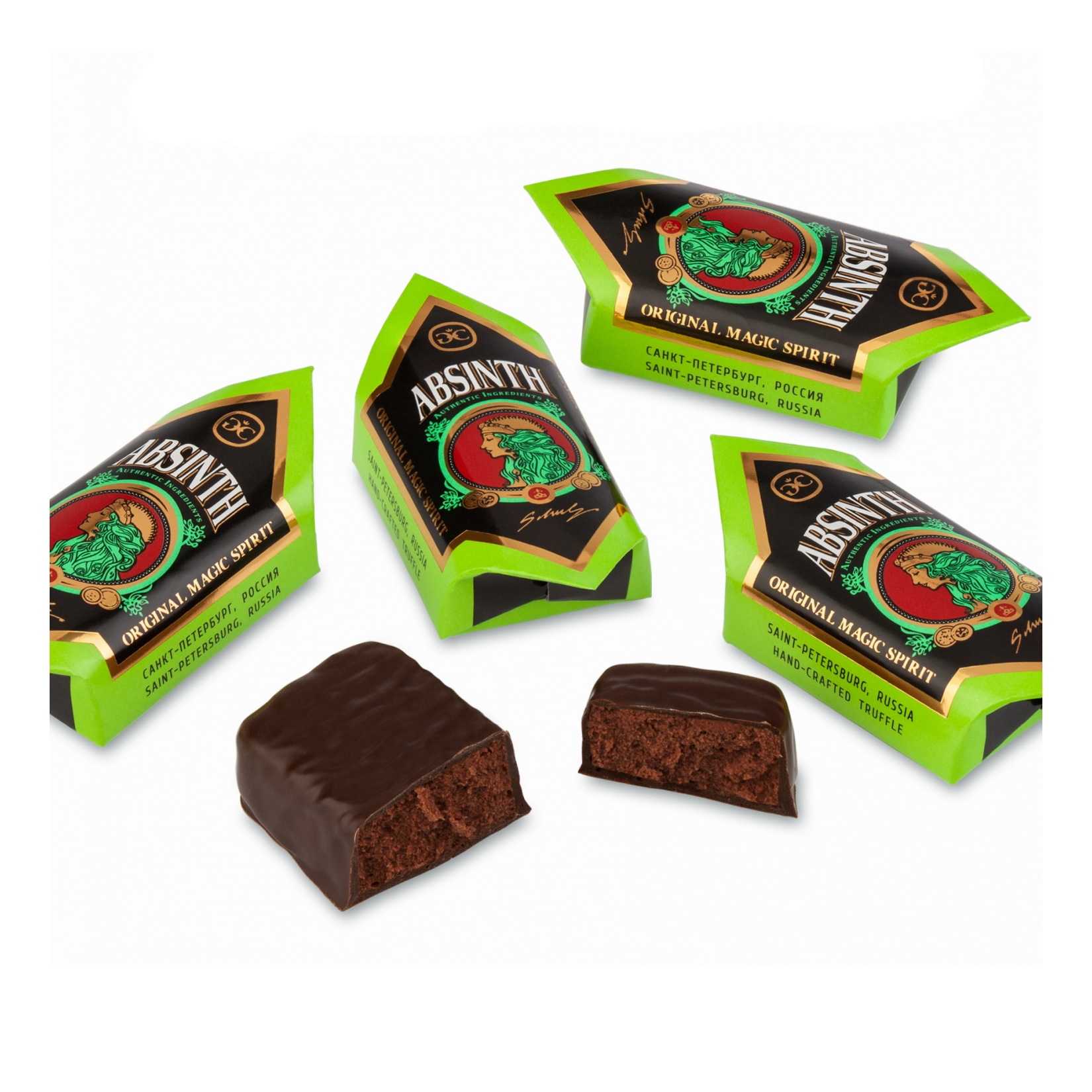 

Конфеты трюфель Golden Candies Абсент