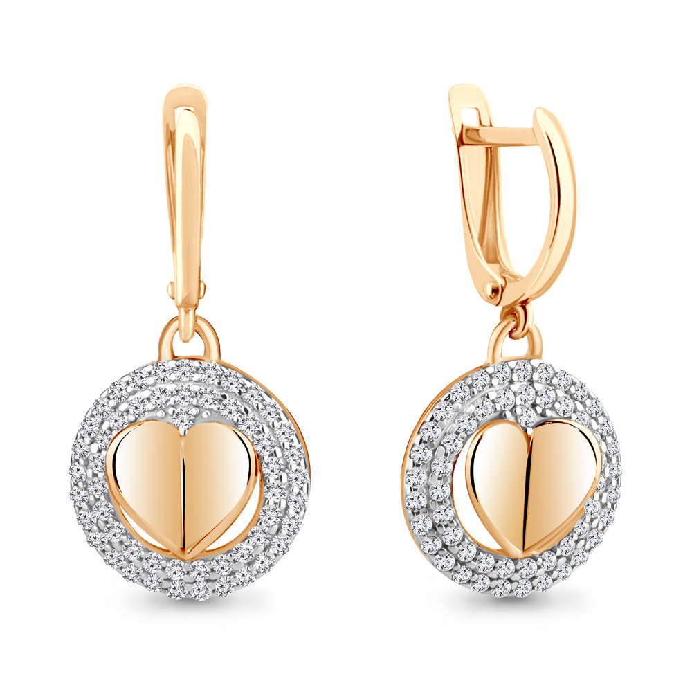 

Серьги из серебра с фианитом Aquamarine Aquamarine 49106А_925_з, 49106А_925_з