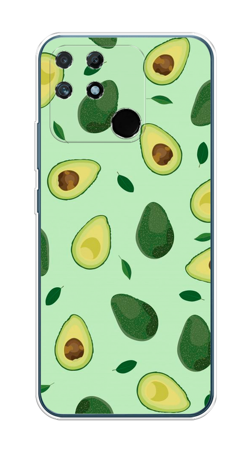 

Чехол на Realme Narzo 50A "Blue avocado", Коричневый;зеленый, 258450-1