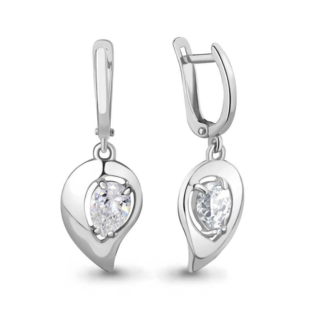 

Серьги из серебра с фианитом Aquamarine Aquamarine 49102_925_р, 49102_925_р