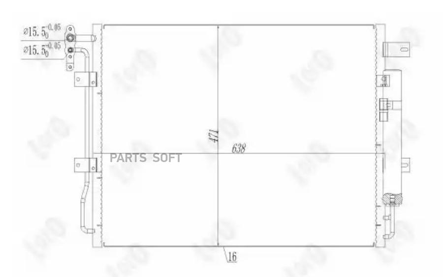 

Loro Радиатор Кондиционера Land Rover Discovery Iv (La ) 3.0Td 4X4 Mtr. 306Dt 09-, Range R