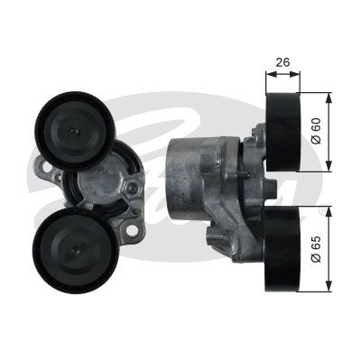 

Натяжитель руч.ремня с роликом BMW F20,21 (114d-125d) 10=>