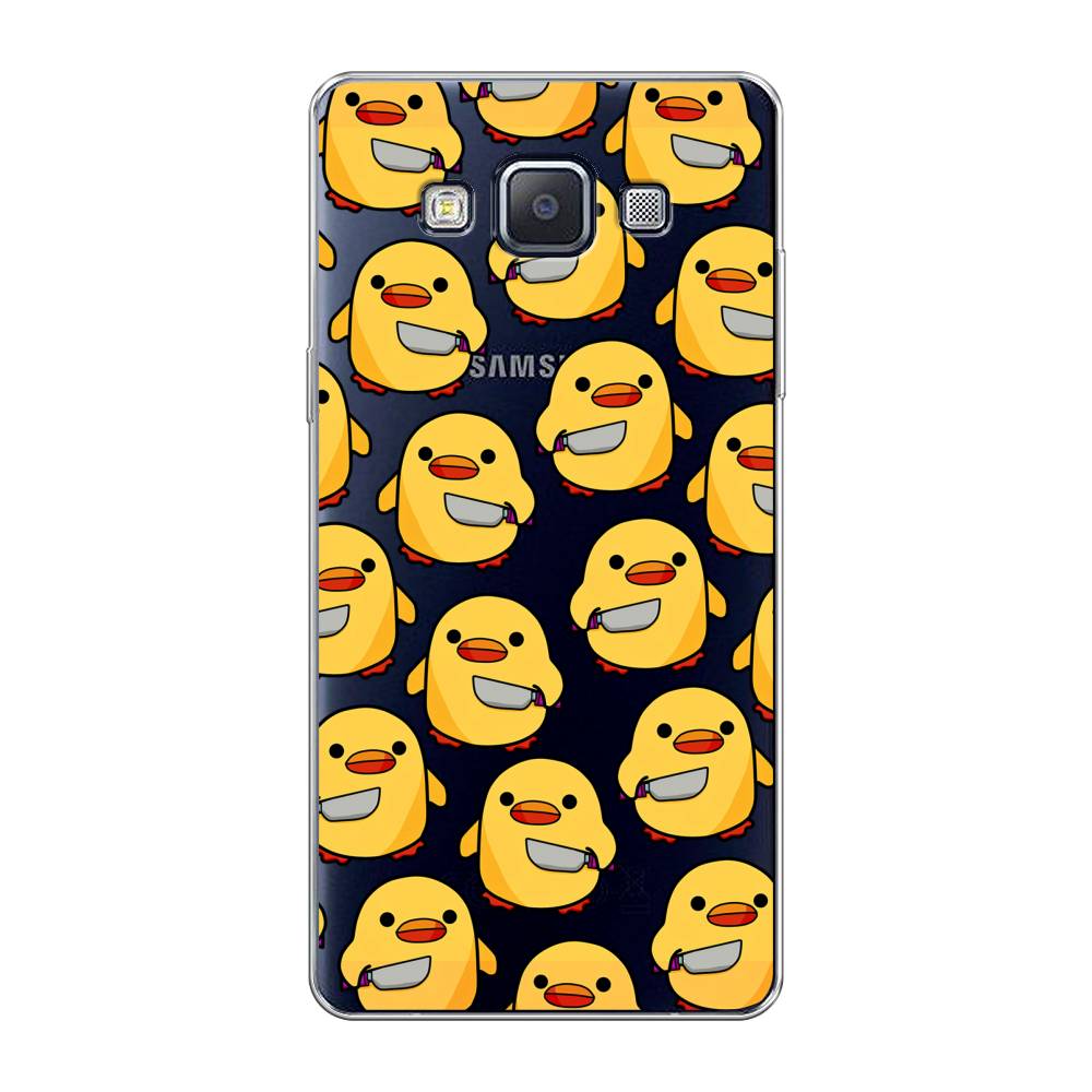 

Чехол на Samsung Galaxy A5 "Утка с ножом", Прозрачный;желтый;оранжевый, 20450-1