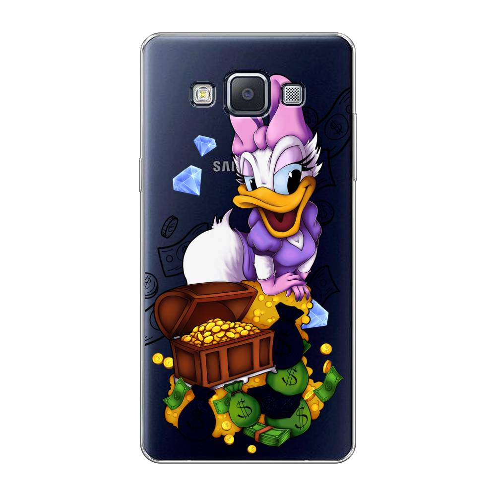 

Чехол на Samsung Galaxy A5 "Rich Daisy Duck", Коричневый;белый;фиолетовый, 20450-6