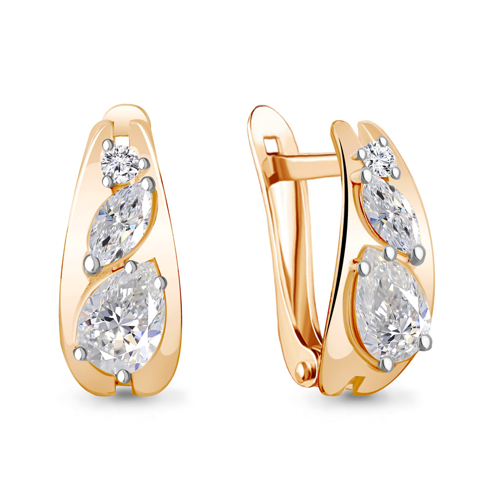

Серьги из серебра с фианитом Aquamarine Aquamarine 49089А_925_з, 49089А_925_з