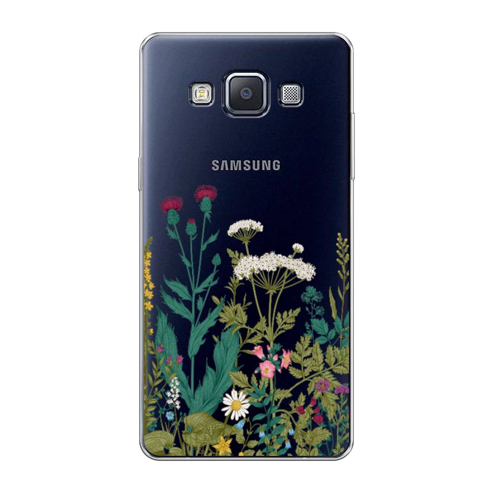 

Чехол на Samsung Galaxy A5 "Дикие полевые цветы", Зеленый;розовый;белый, 20450-2