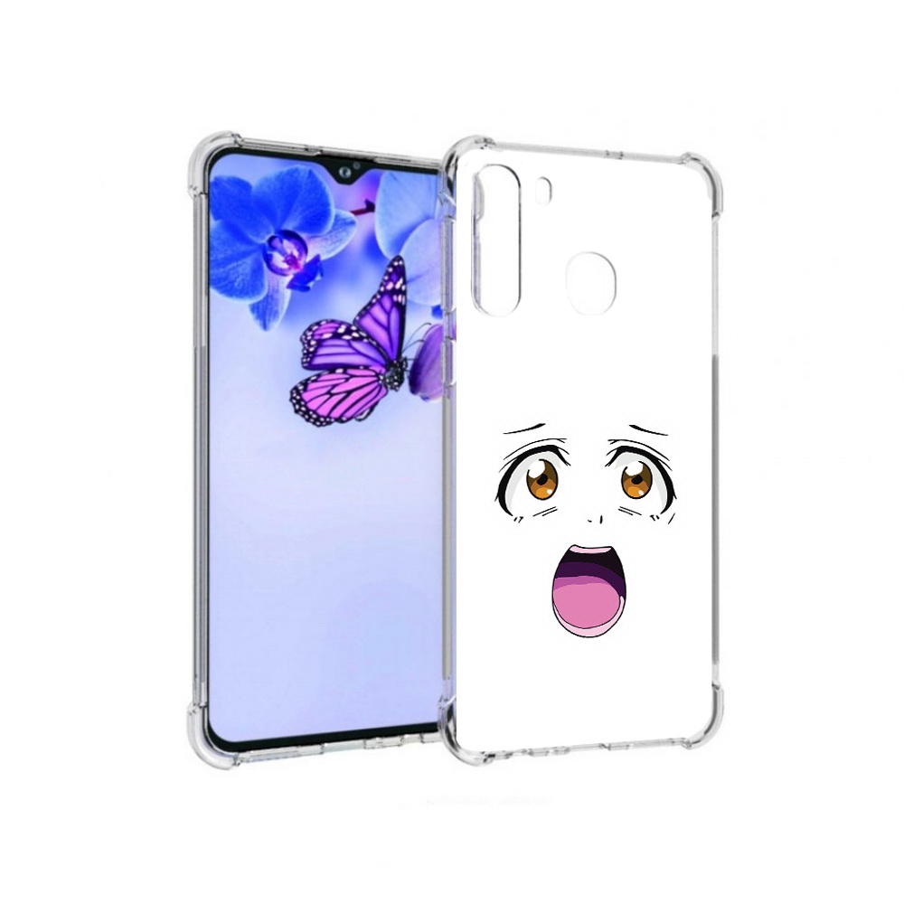 

Чехол MyPads Tocco для Samsung Galaxy A21 аниме лицо (PT226904.547.223), Прозрачный, Tocco