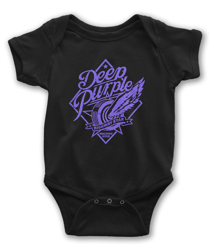 Боди детское WILD CHILD Deep Purple Highway Star Rock / Рок, цв.черный р.74 виниловая пластинка deep purple in rock 0190295565107