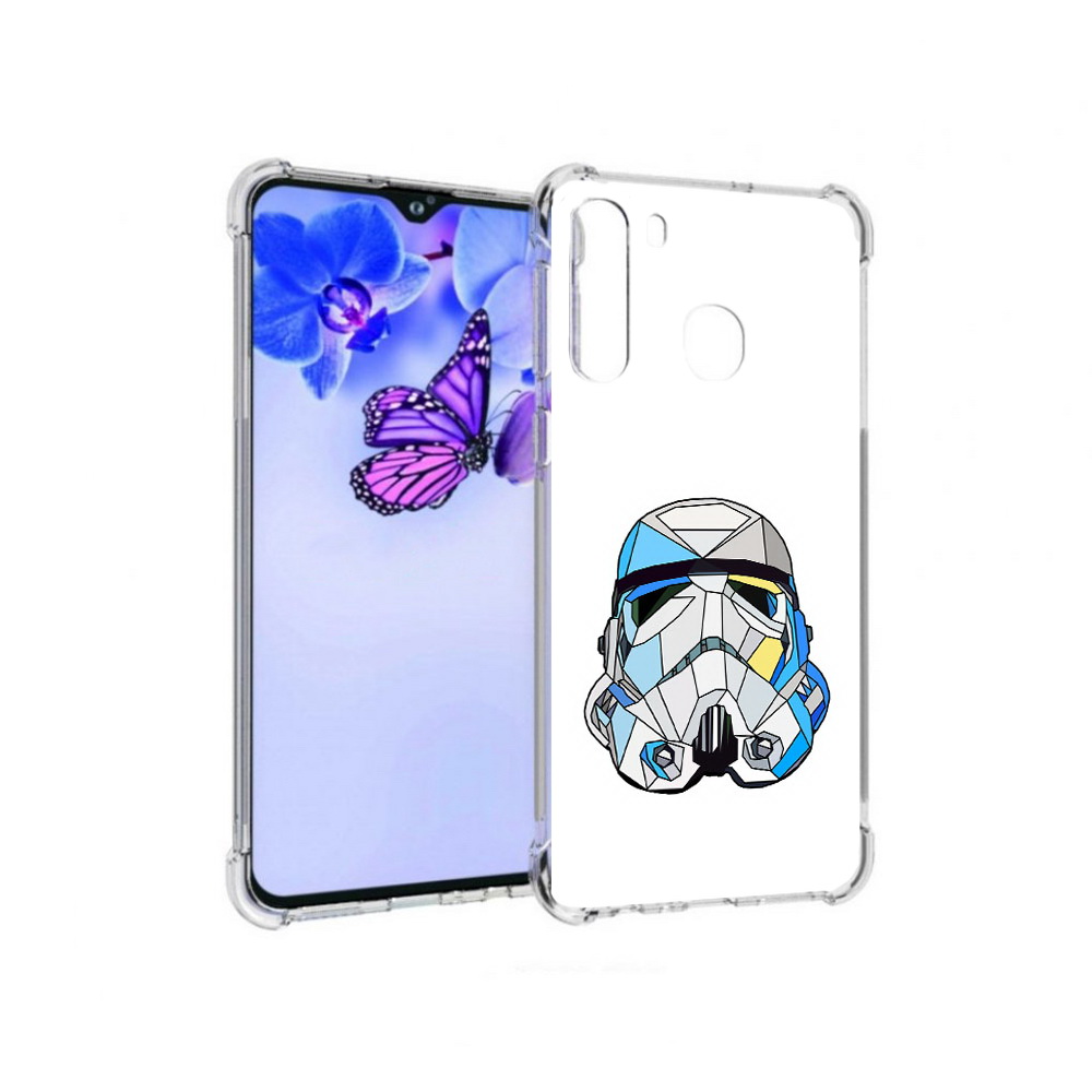 

Чехол MyPads Tocco для Samsung Galaxy A21 star wars дарт вейдер (PT226904.547.22), Прозрачный, Tocco