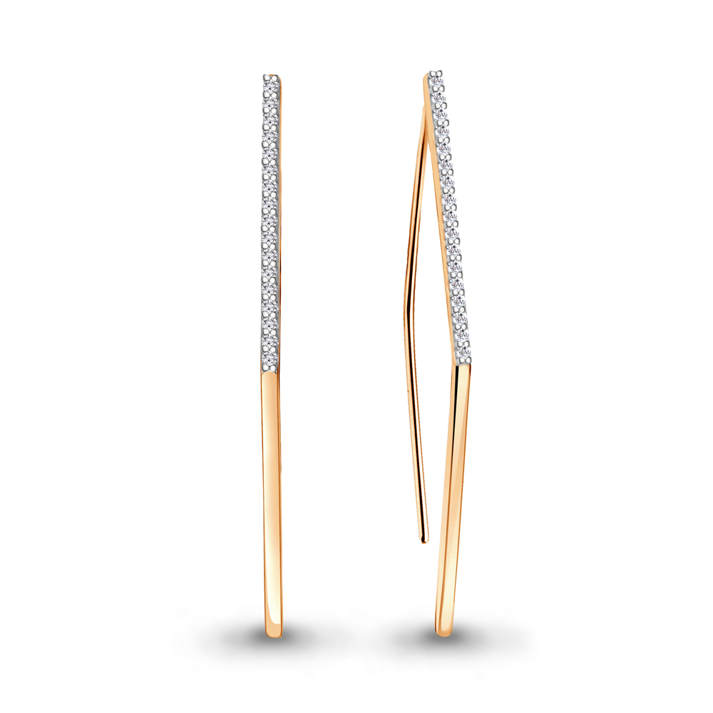 

Серьги из серебра с фианитом Aquamarine Aquamarine 49077А_925_з, 49077А_925_з