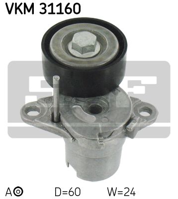 

VKM31160_ролик натяжной ремня НО! Audi A3/A4/A5/A6/Q3/Q5 1.8/2.0TFSI 08>