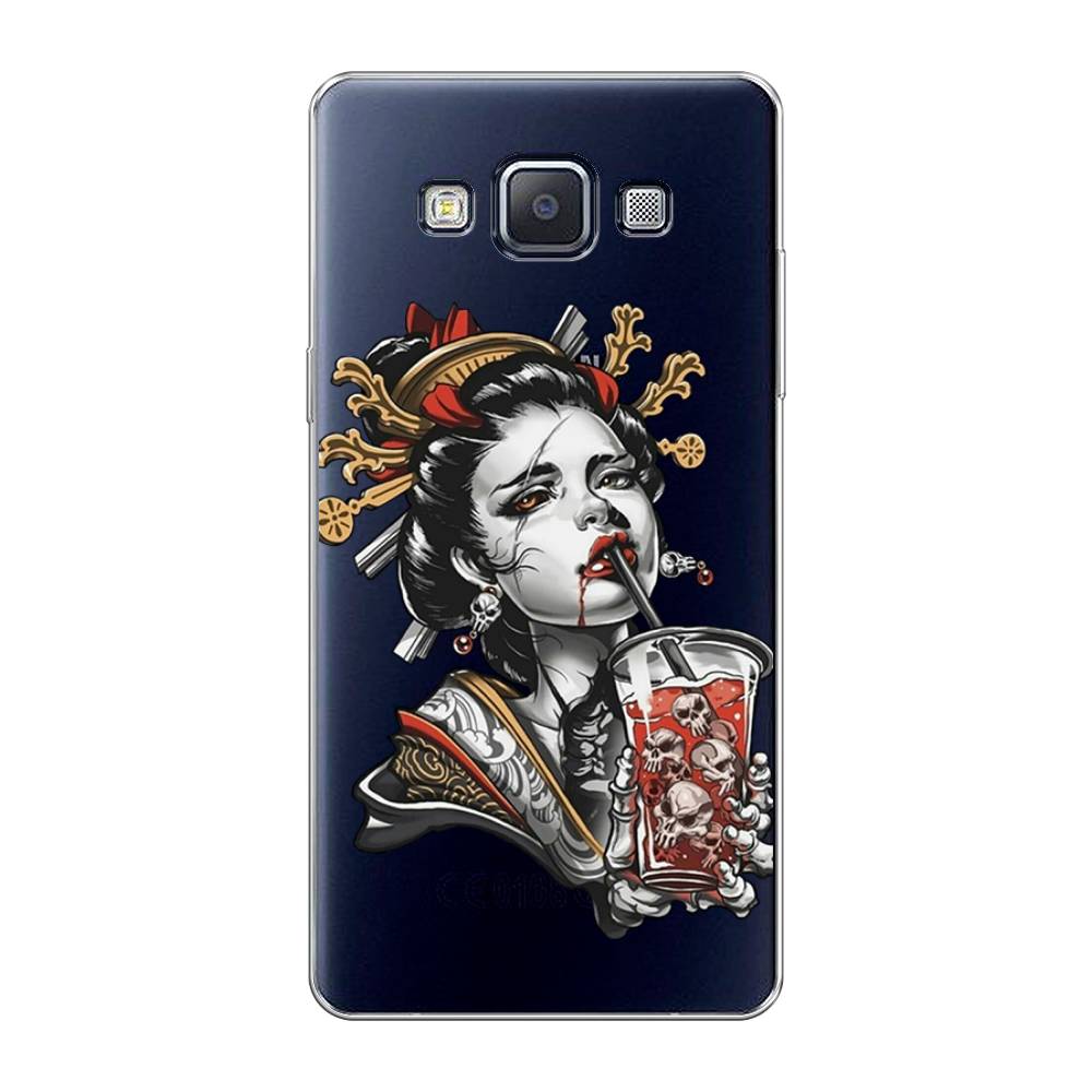 

Чехол на Samsung Galaxy A5 "Опасная гейша", Красный;черный;серый, 20450-4