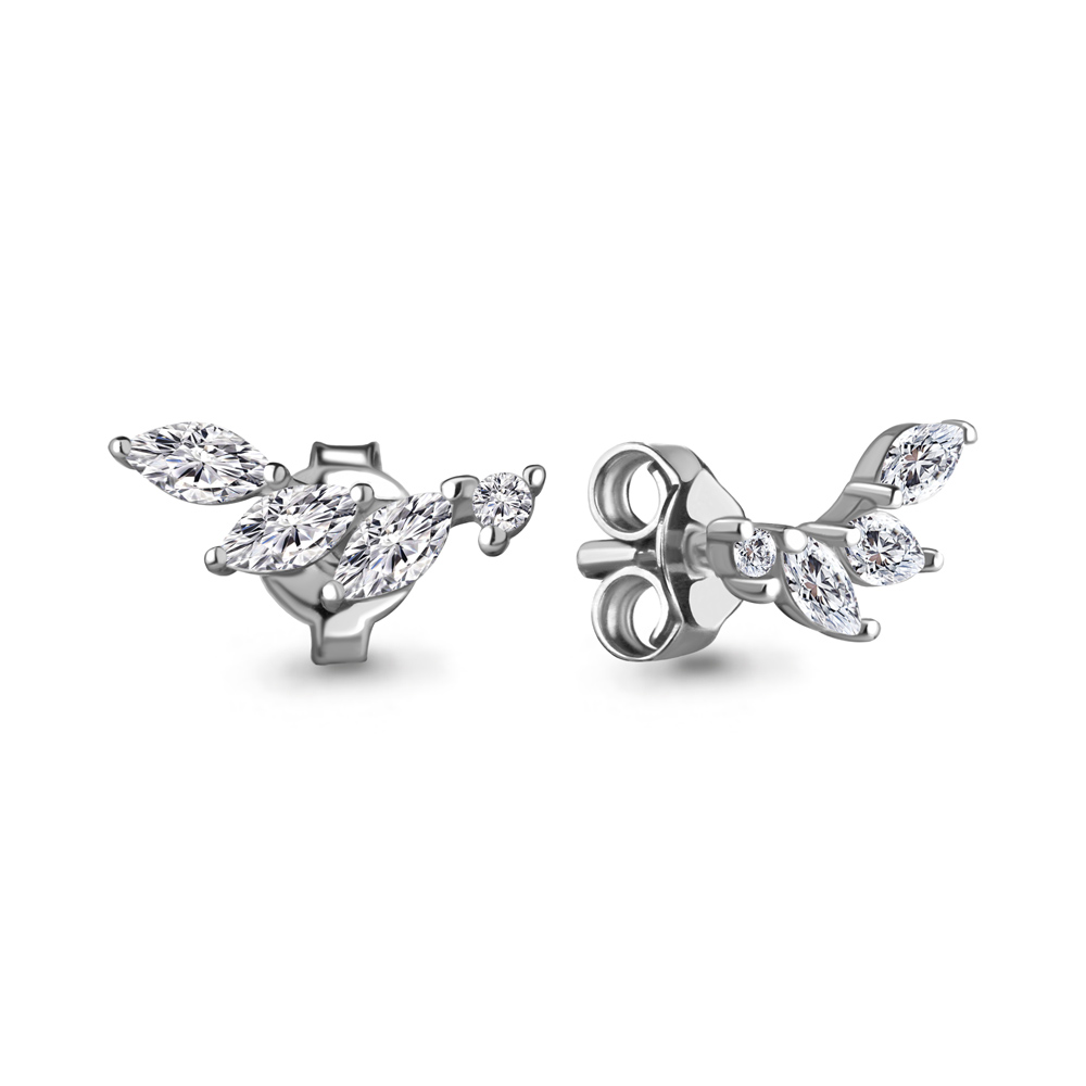 

Серьги из серебра с фианитом Aquamarine Aquamarine 49072А_925_р, 49072А_925_р