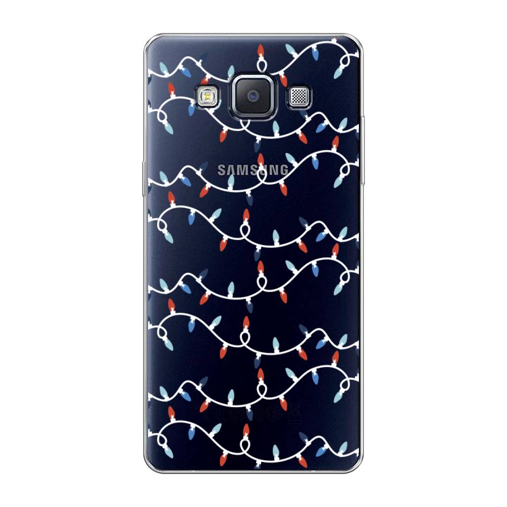 

Чехол на Samsung Galaxy A5 "Разноцветная гирлянда", Белый;красный;синий, 20450-5