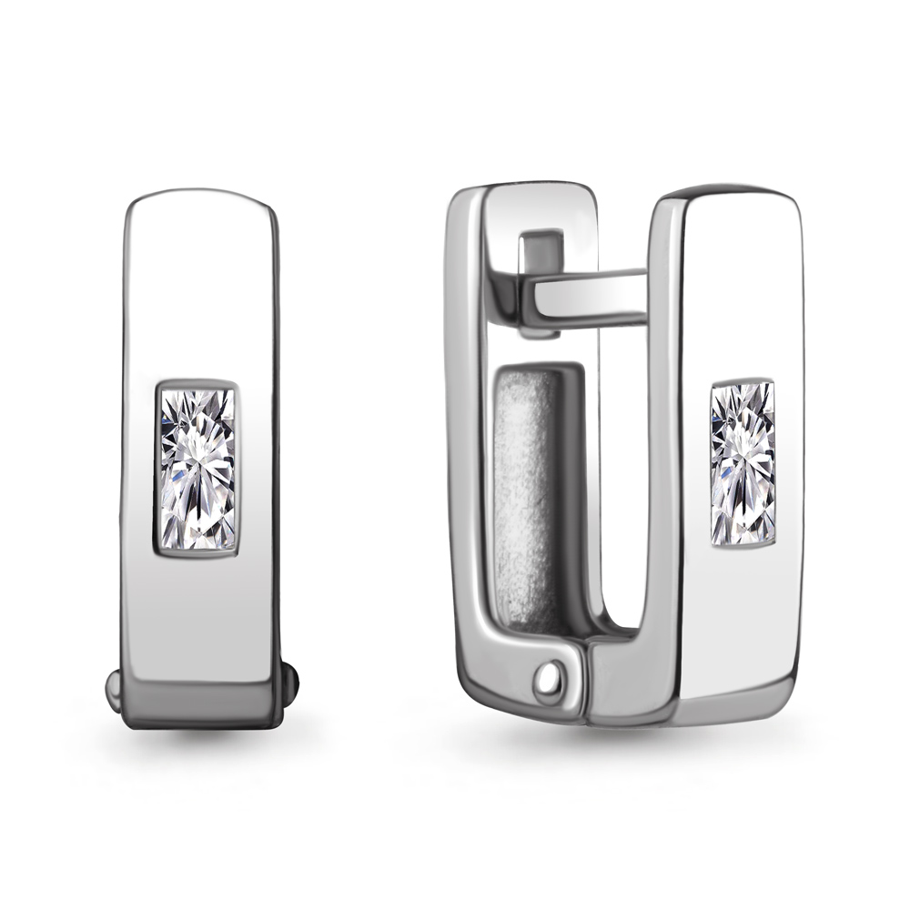 

Серьги из серебра с фианитом Aquamarine Aquamarine 49069_925_р, 49069_925_р
