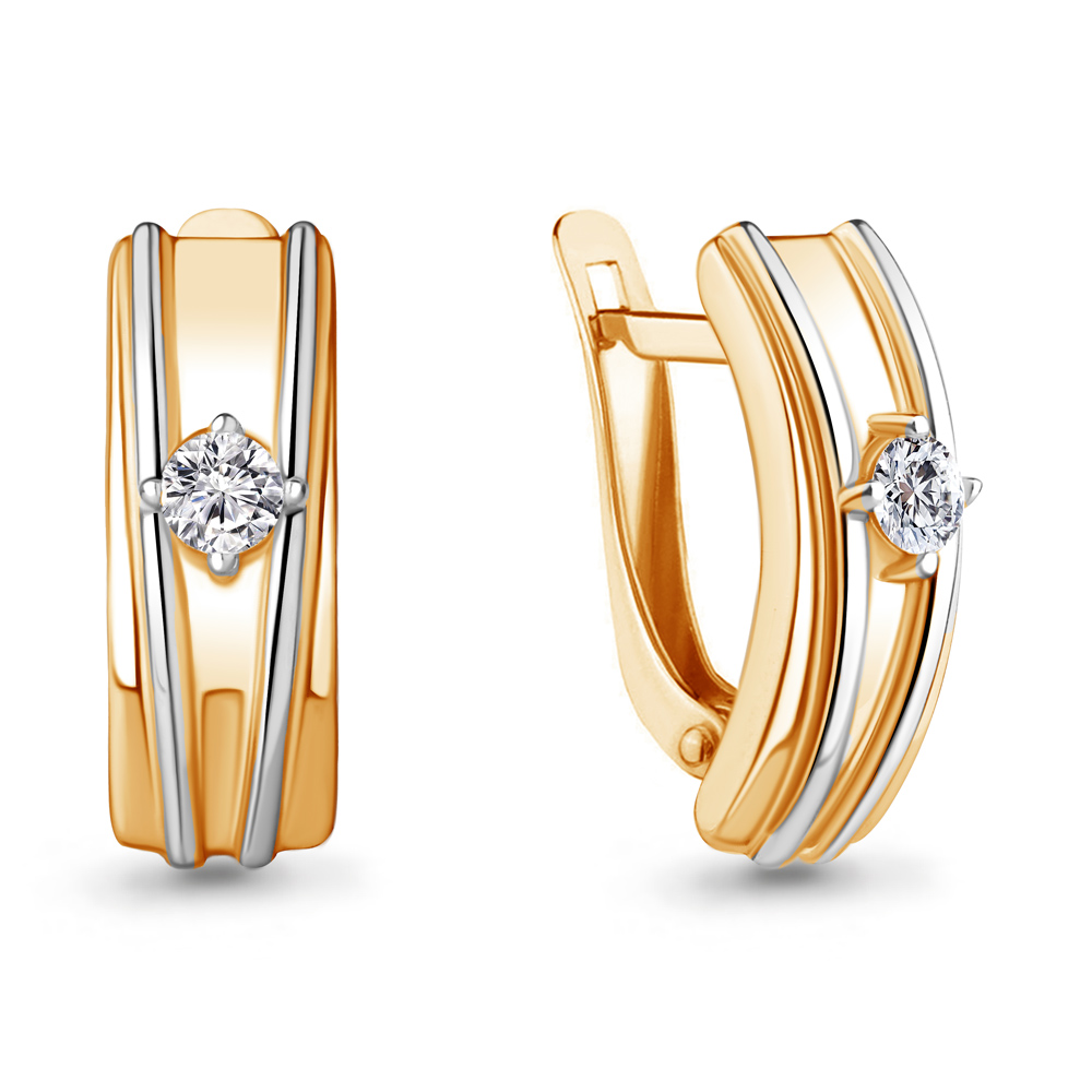 

Серьги из серебра с фианитом Aquamarine Aquamarine 49015А_925_з, 49015А_925_з