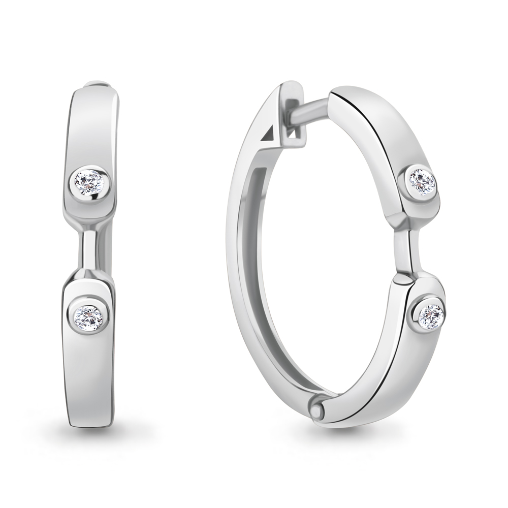 

Серьги из серебра с фианитом Aquamarine Aquamarine 49008А_925_р, 49008А_925_р