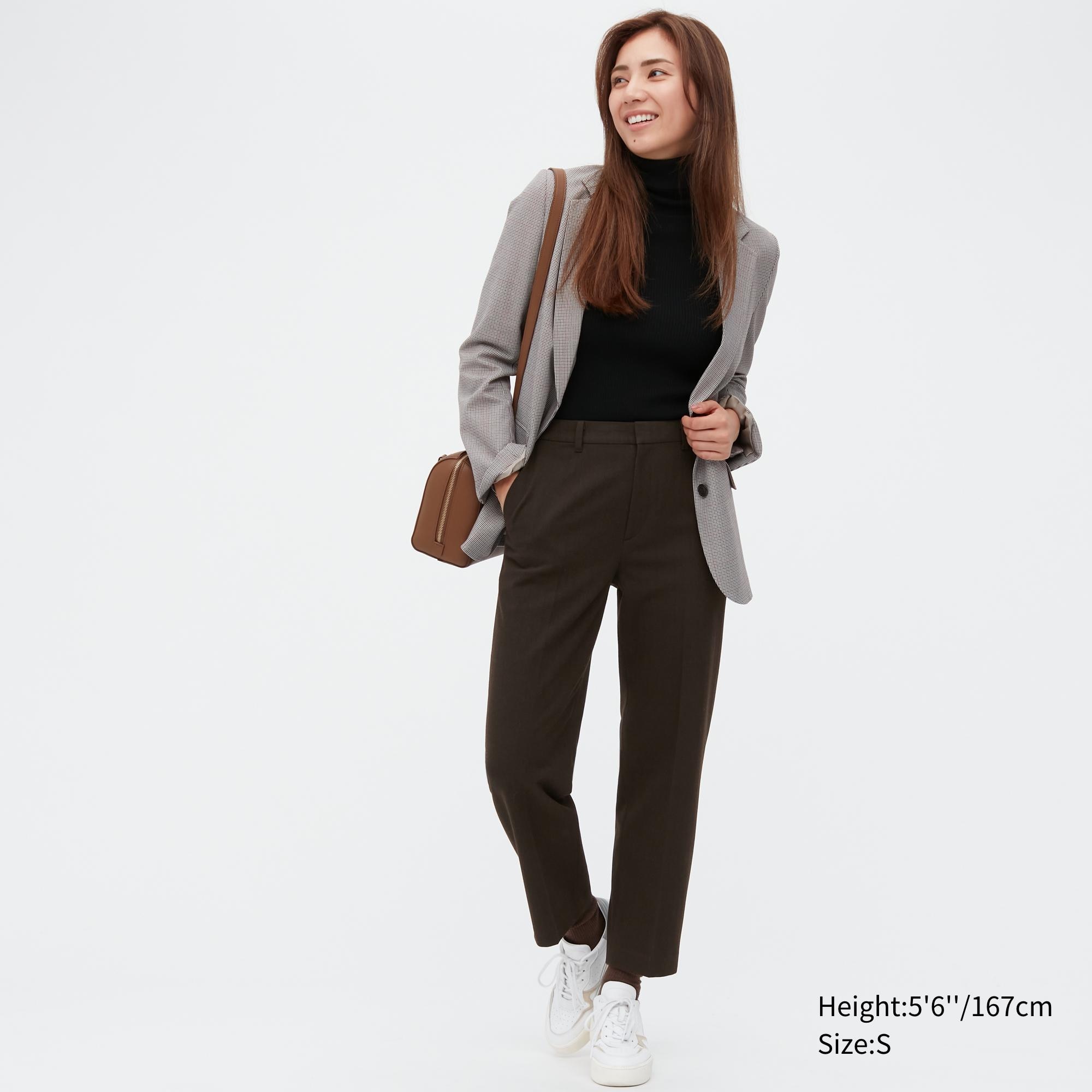 

Брюки женские UNIQLO 450625COL39 коричневые S (доставка из-за рубежа), 450625COL39