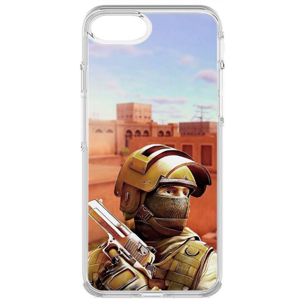 

Чехол-накладка Krutoff Standoff 2 - Спец для iPhone 7, Прозрачный