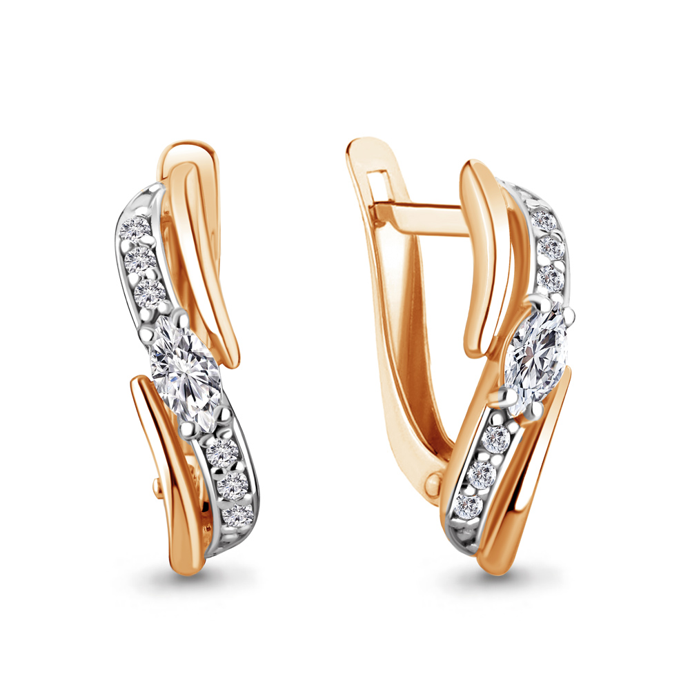 

Серьги из серебра с фианитом Aquamarine Aquamarine 48988А_925_з, 48988А_925_з