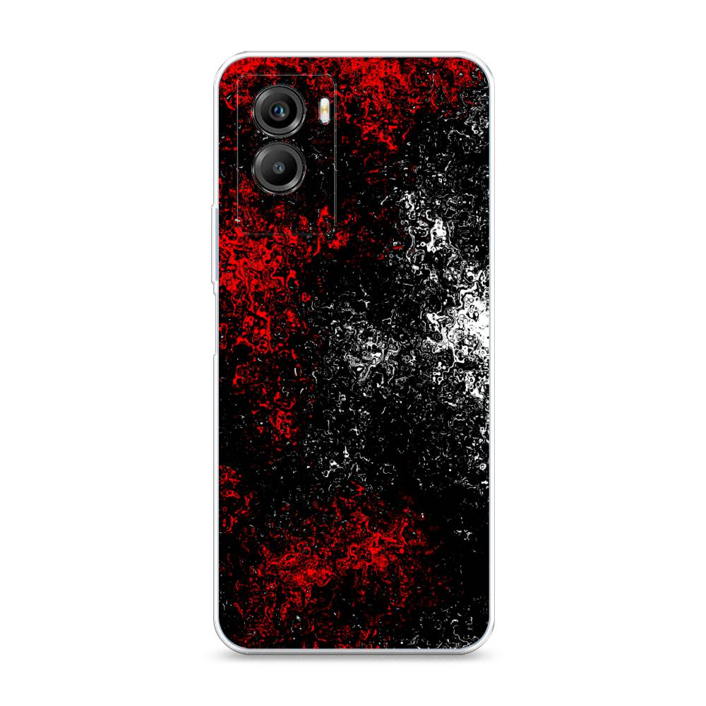 

Чехол на Vivo Y55s 5G "Монотипия", Красный;черный;белый, 266150-3
