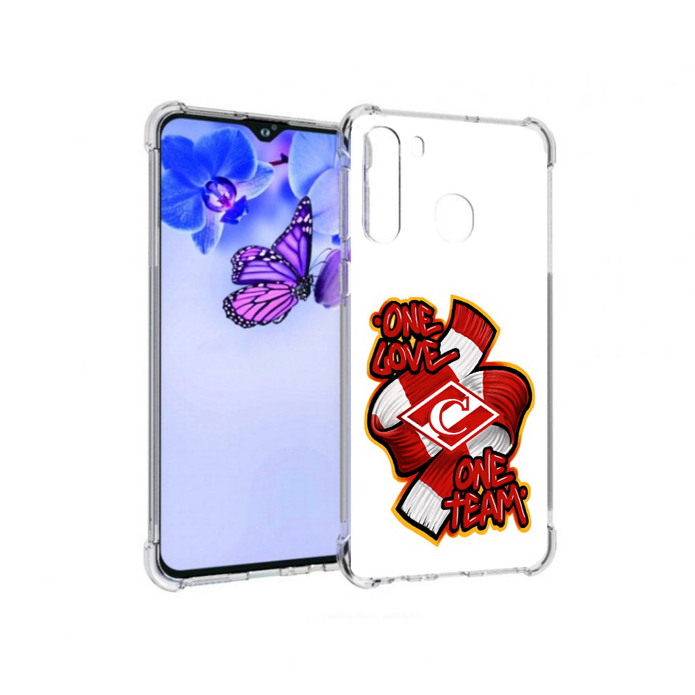 

Чехол MyPads Tocco для Samsung Galaxy A21 ФК спарак 1 любовь (PT226904.547.184), Прозрачный, Tocco
