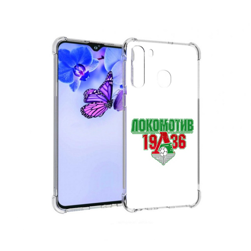 

Чехол MyPads Tocco для Samsung Galaxy A21 ФК локомотив 1936 (PT226904.547.182), Прозрачный, Tocco