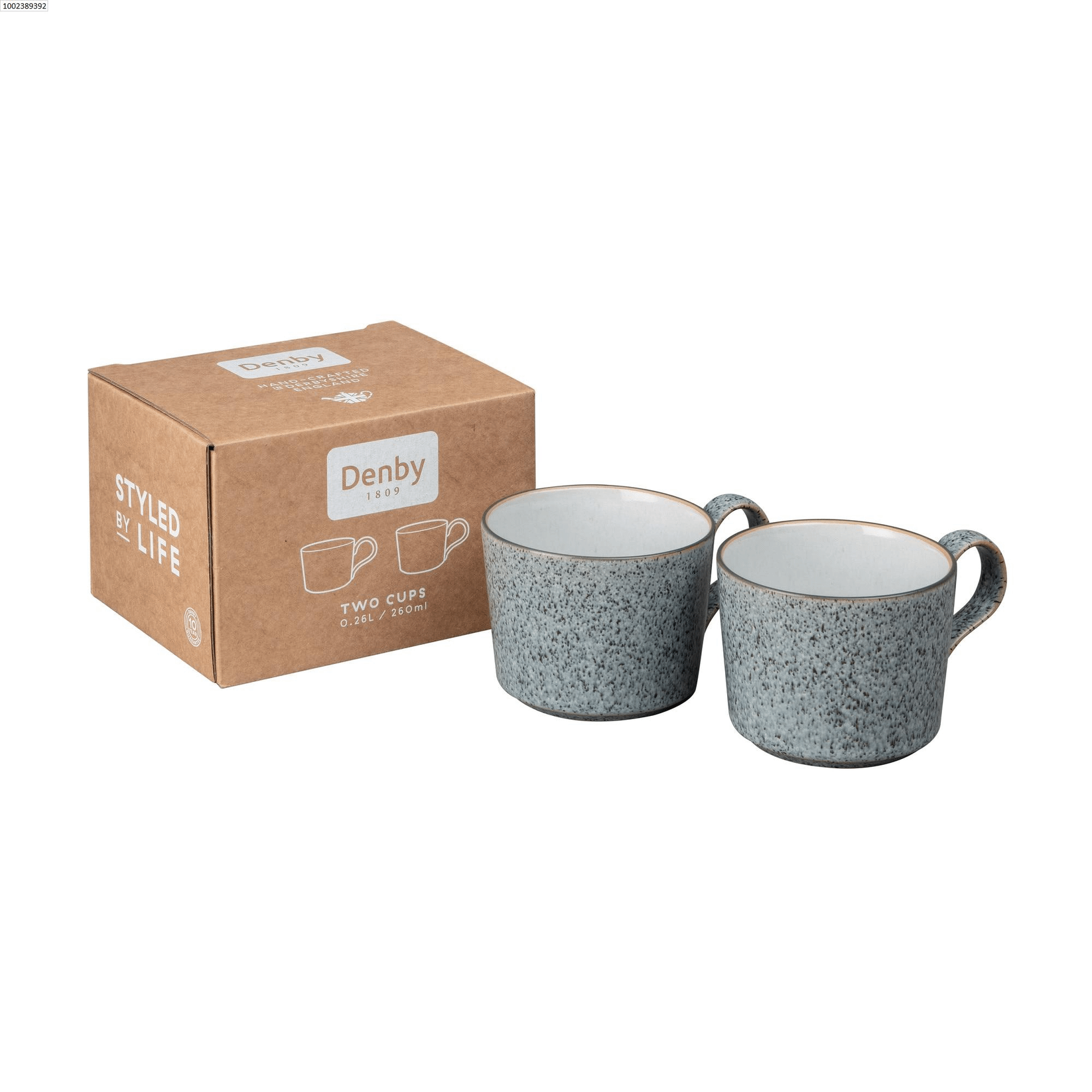 фото Набор чашек denby studio grey 260 мл 2 шт nobrand