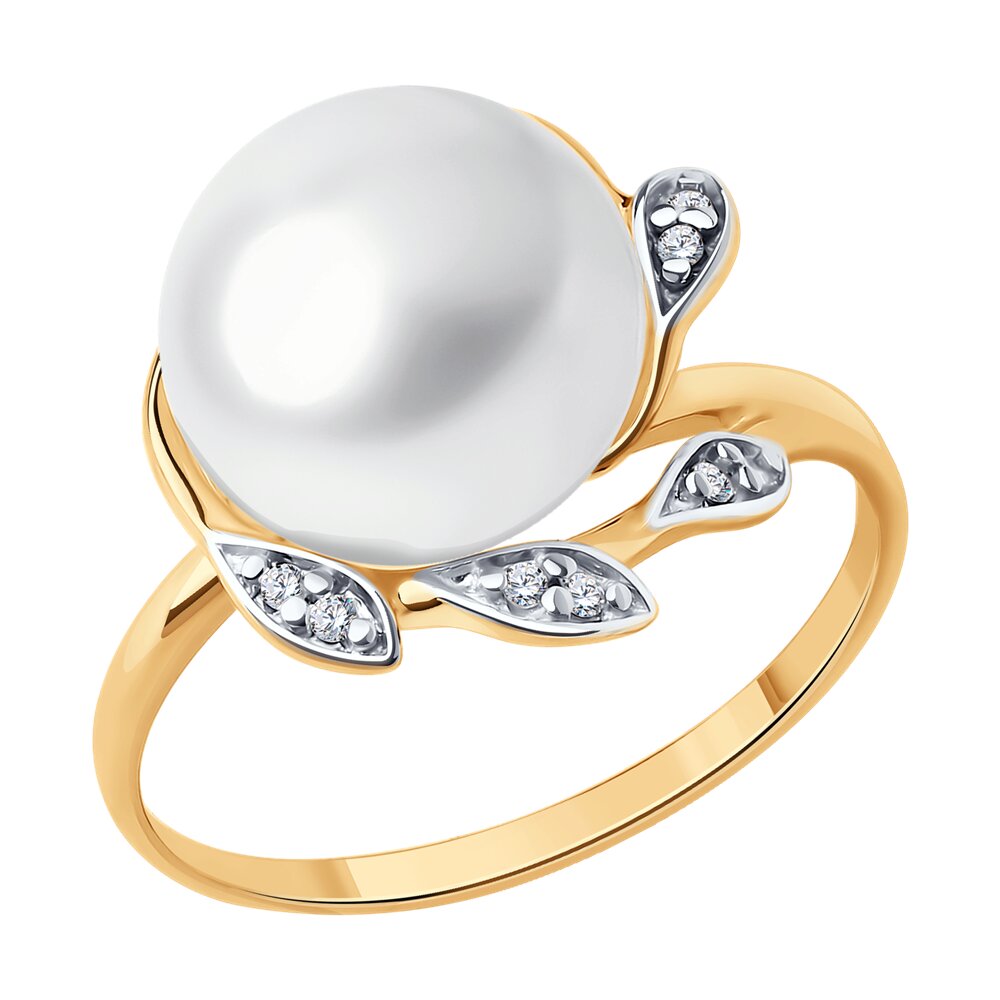 

Кольцо из серебра р. 17,5 Diamant 93-310-01943-1, фианит/жемчуг культивированный, 93-310-01943-1