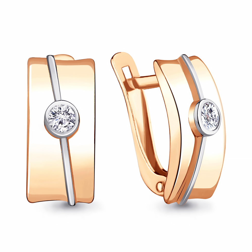 

Серьги из серебра с фианитом Aquamarine Aquamarine 48972А_925_з, 48972А_925_з