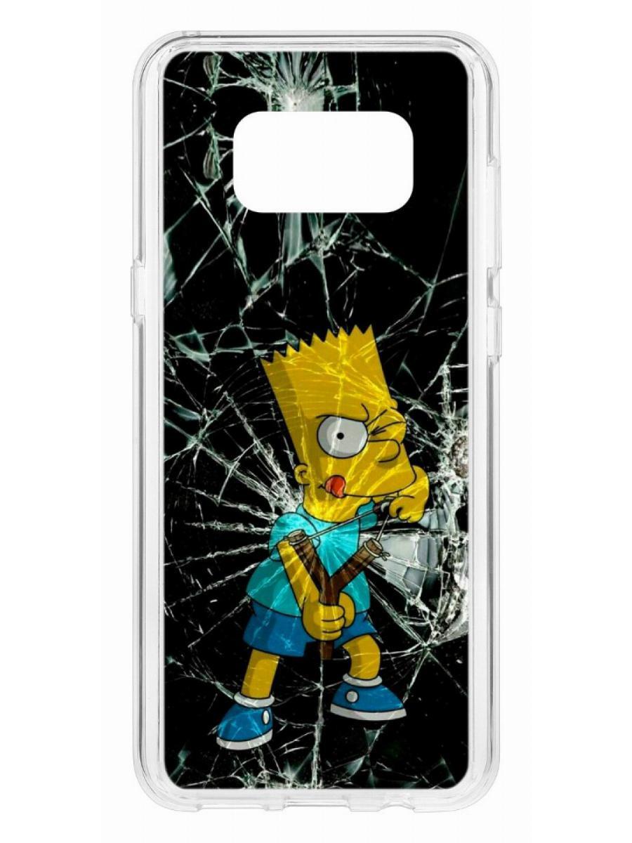 фото Чехол на samsung galaxy s8 plus kruche print барт симпсон кruче