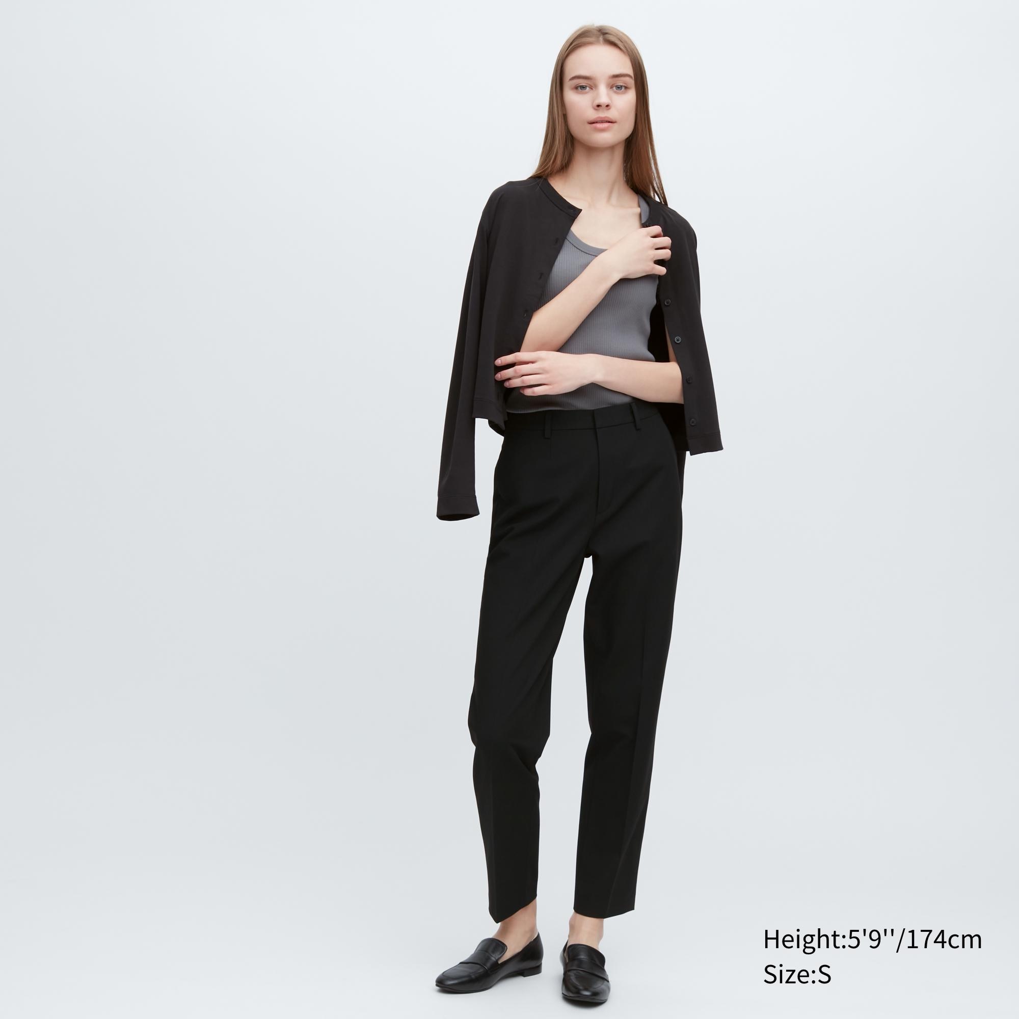 

Брюки женские UNIQLO 450607COL09 черные S (доставка из-за рубежа), 450607COL09