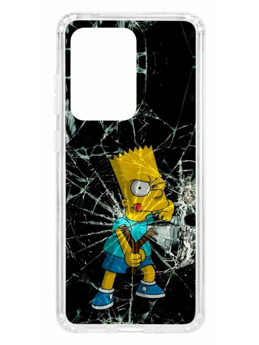 фото Чехол на samsung galaxy s20 ultra kruche print барт симпсон кruче