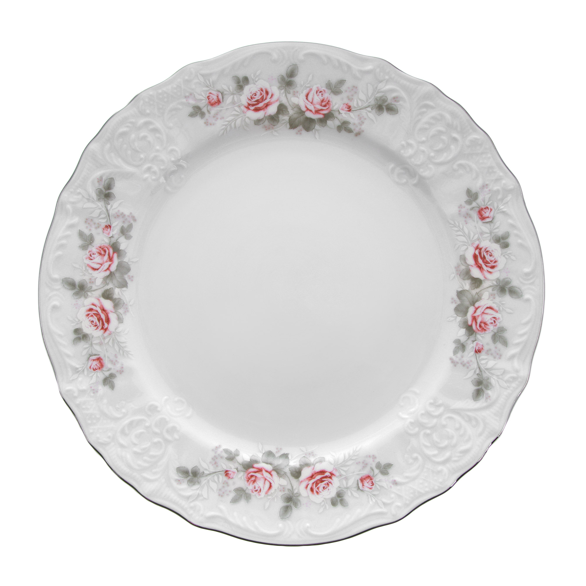 фото Набор тарелок thun бледные розы 21 см