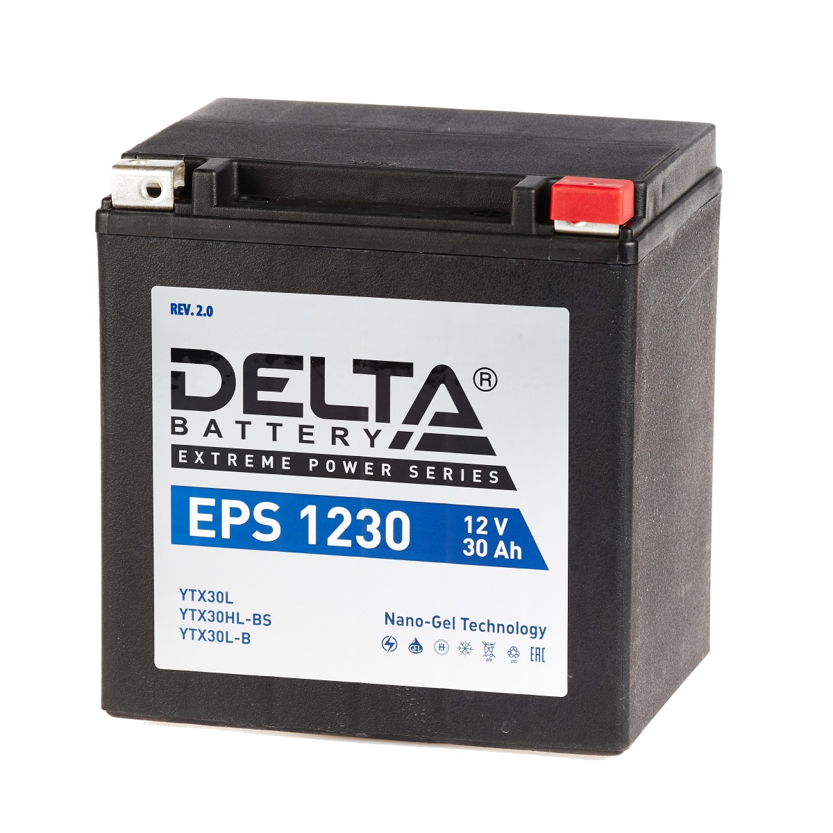 Аккумулятор автомобильный  Delta EPS 1230 30 Ач