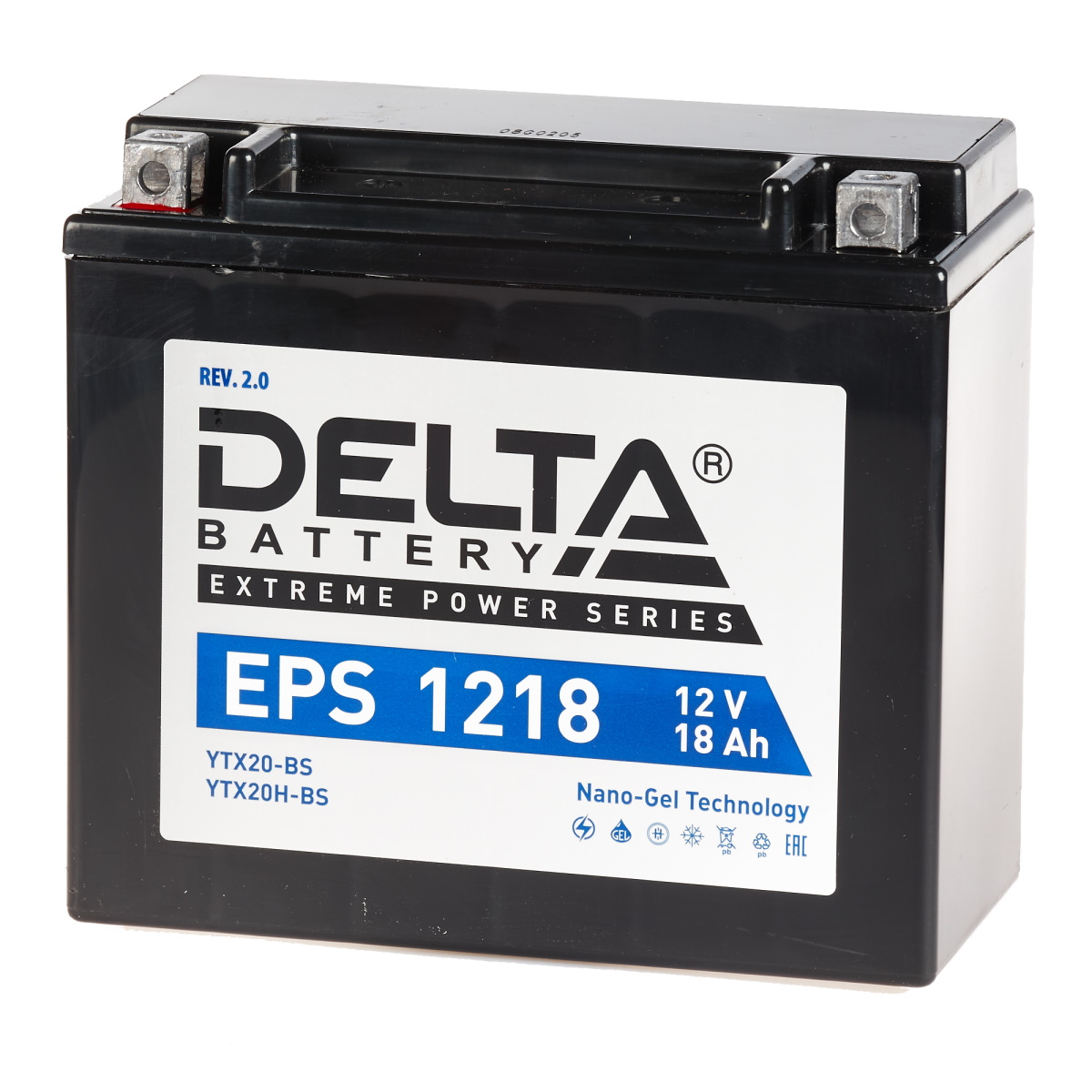 Аккумулятор автомобильный  Delta EPS 1218 20 Ач