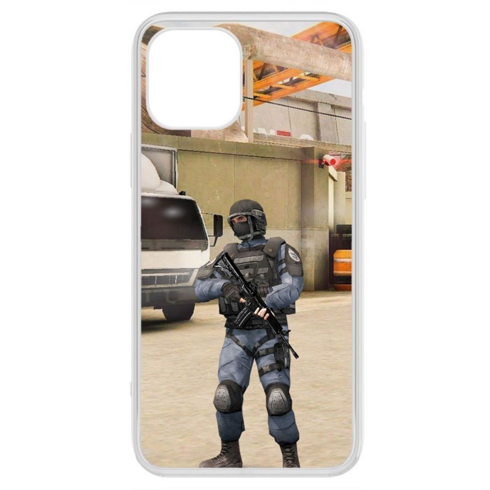 

Чехол-накладка Krutoff Standoff 2 - GIGN для iPhone 12 Pro Max, Прозрачный