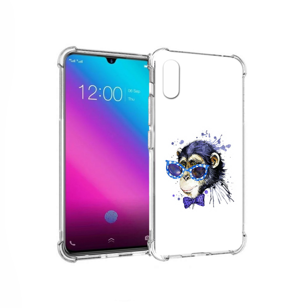 

Чехол MyPads Tocco для Vivo V11 акварельная обезьяна (PT117900.427.216), Прозрачный, Tocco
