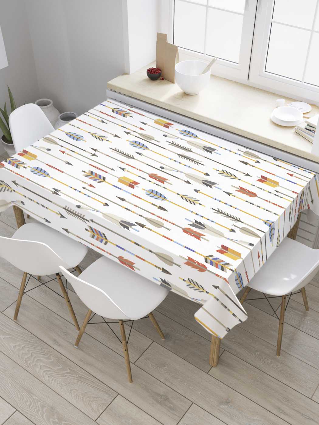 

Скатерть прямоугольная JoyArty "Хаотические стрелы" из сатена, 180x145 см, Хаотические стрелы