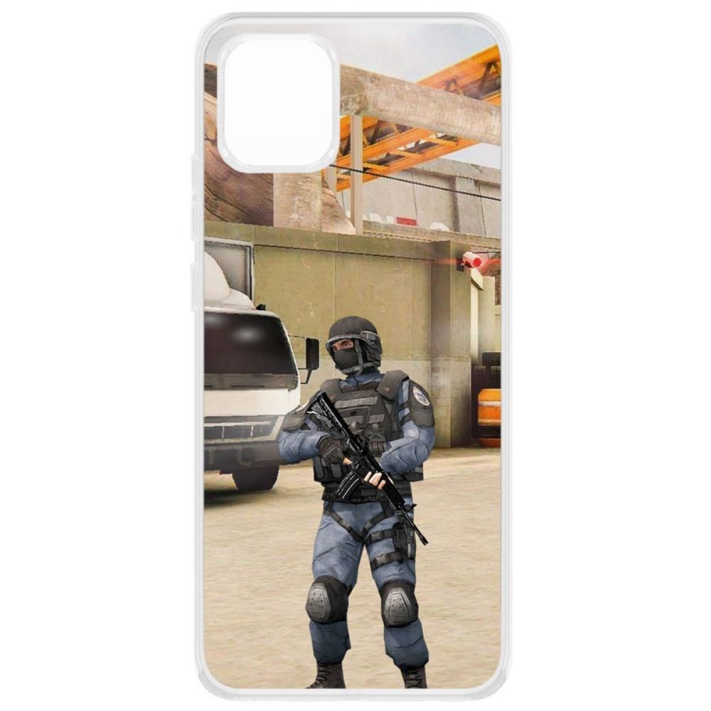 

Чехол-накладка Krutoff Standoff 2 - GIGN для Samsung Galaxy A03 (A035), Прозрачный