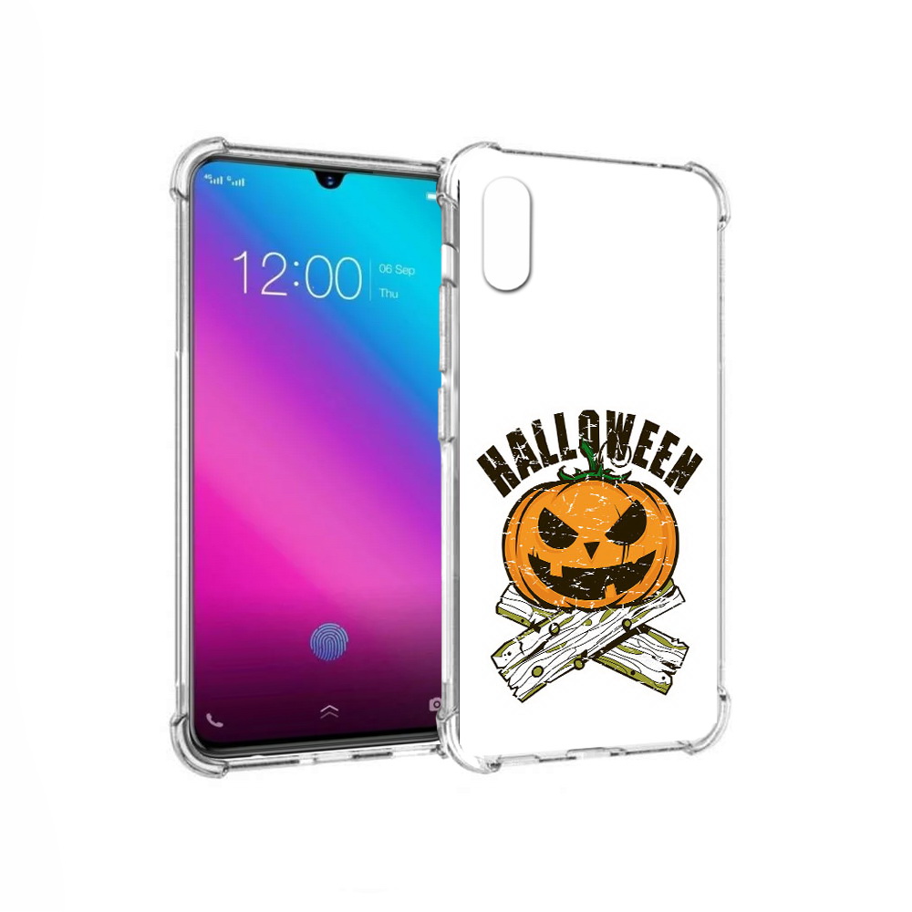 

Чехол MyPads Tocco для Vivo V11 Хэллоуин доски тыква (PT117900.427.194), Прозрачный, Tocco